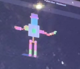 got one of my students making a robot in blockbench today