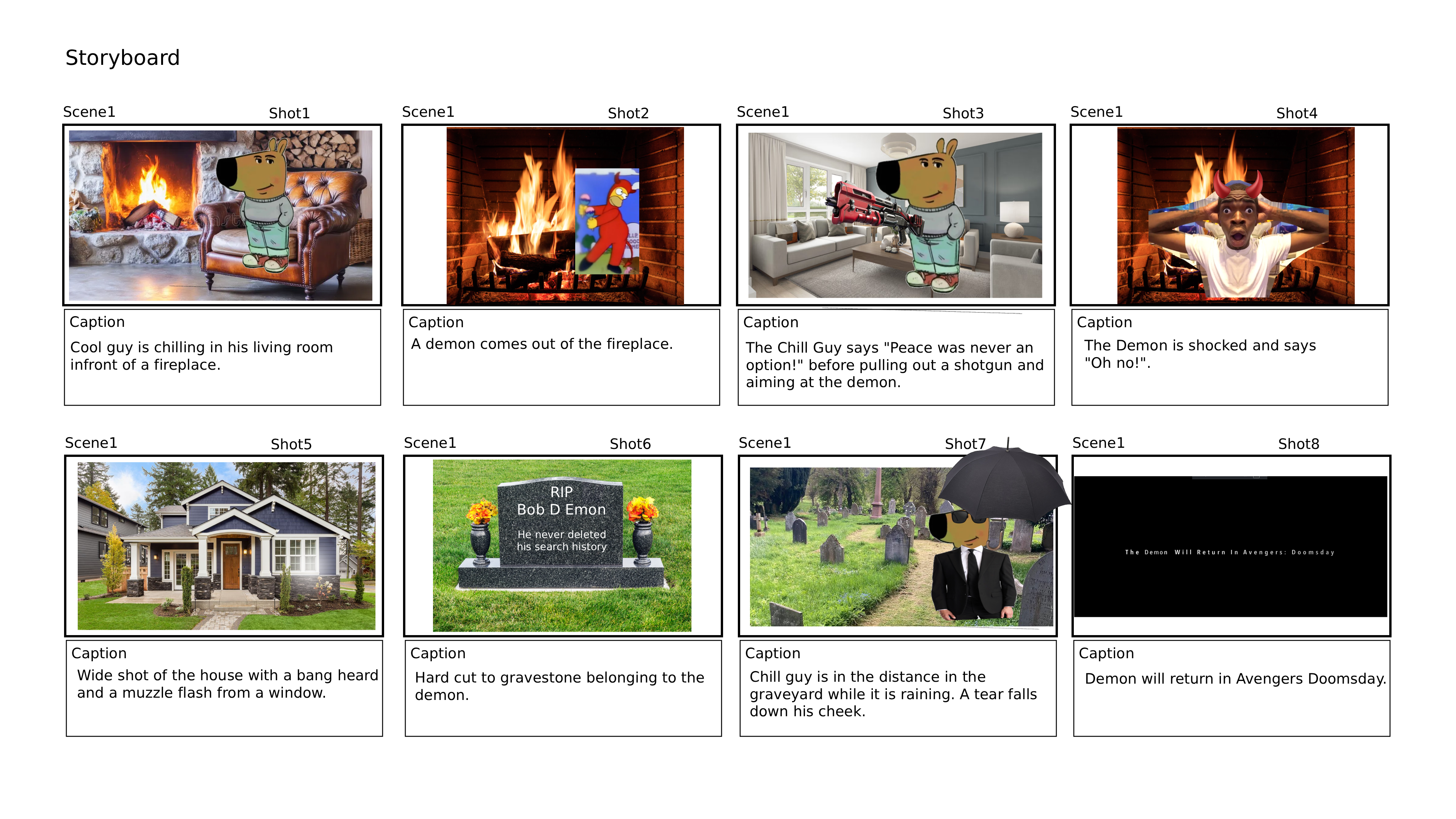 The storyboard for the next animation me and my 1:1 are making